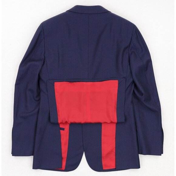 Suitsupply Sienna Ticket Pocket VBC Wool Suit Size 36R Blue Birdseye - Picture 5 of 14